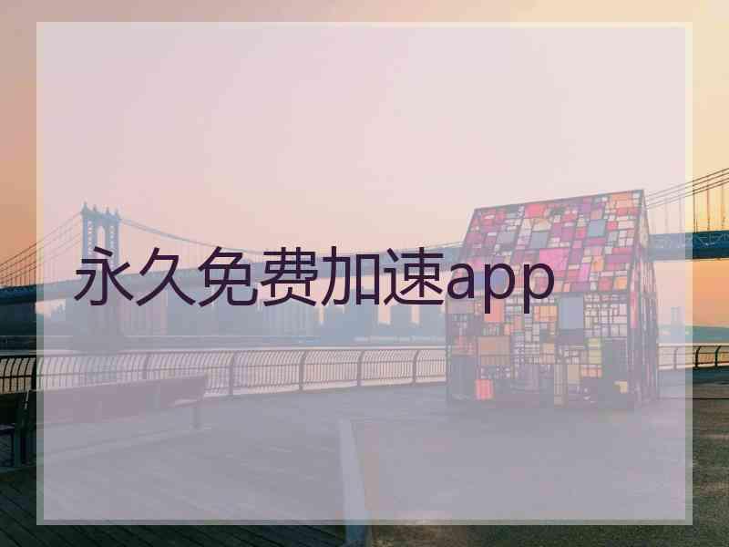 永久免费加速app