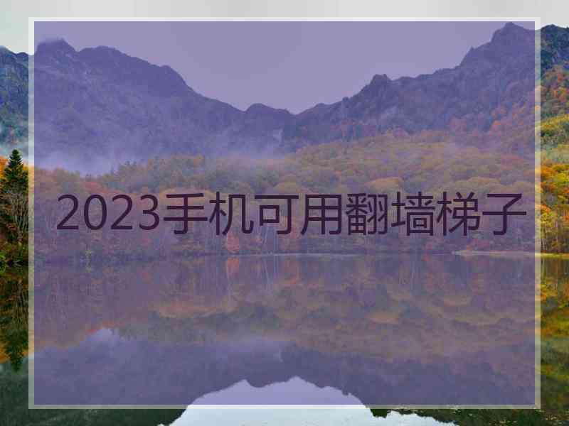 2023手机可用翻墙梯子