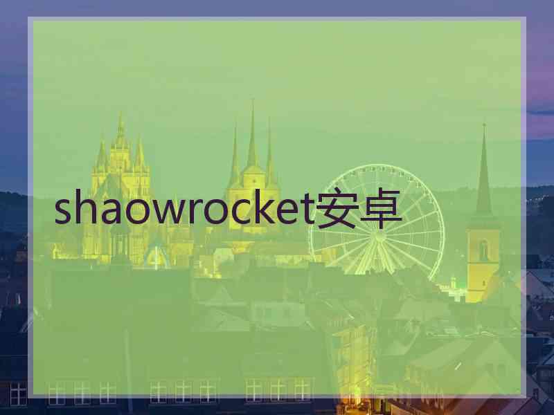 shaowrocket安卓