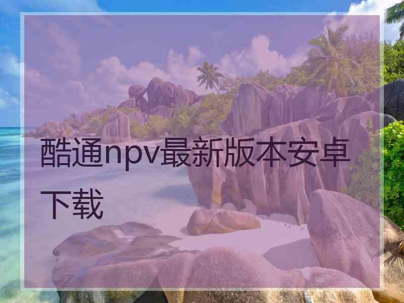 酷通npv最新版本安卓下载