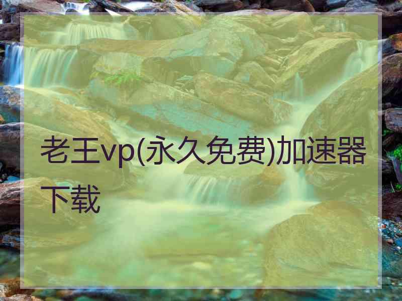 老王vp(永久免费)加速器下载