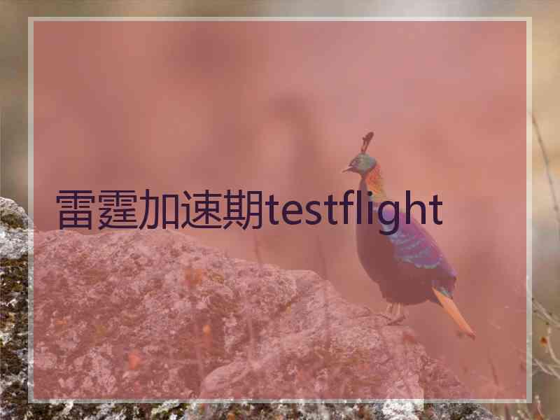 雷霆加速期testflight