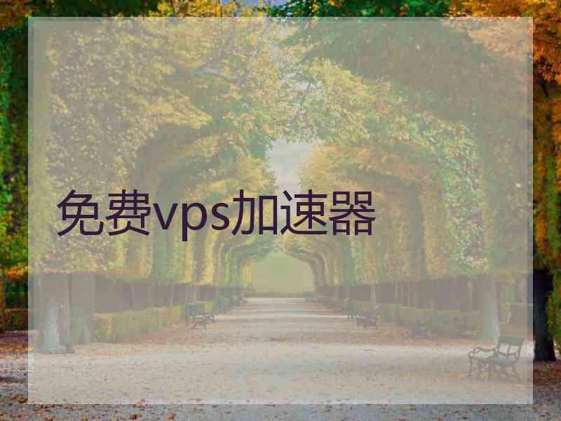 免费vps加速器