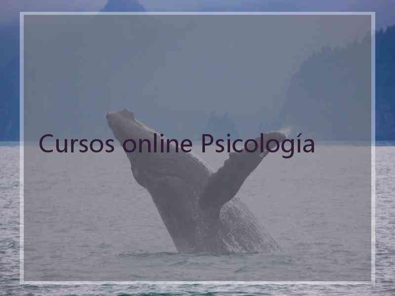 Cursos online Psicología